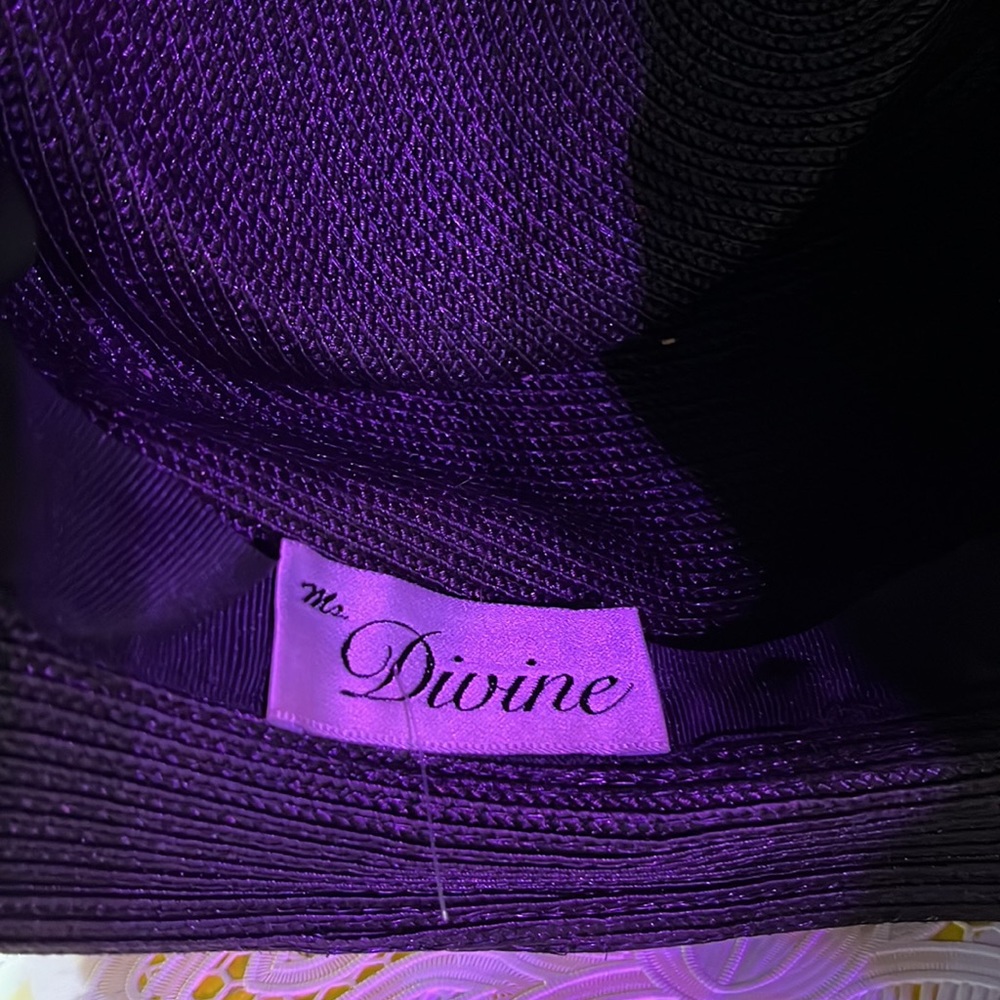 Vintage Ms. Divine Black Silver Sequin Hat - Picture 5 of 5
